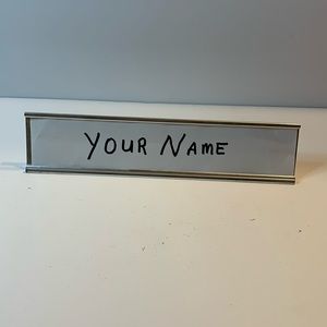 No Brand Name Plate Metal Light Weight Size 2x8 Used